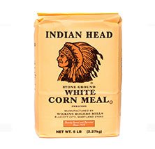 Indian Head White Corn Meal, 5lb (Pack of 8) N/A